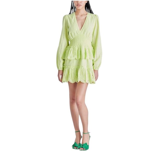 NEW Steve Madden Raquelle Dress, Lime Green, Small - Picture 1 of 15